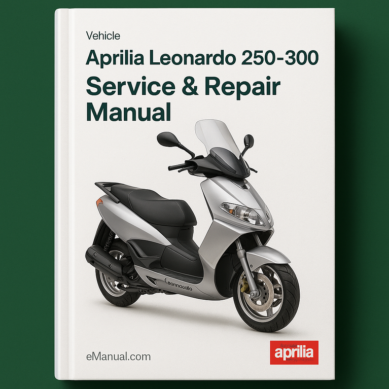 Aprilia Leonardo 250-300 Service Repair Manual Book
