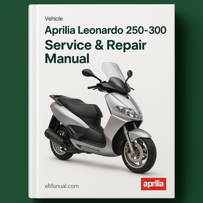 Aprilia Leonardo 250-300 Service Repair Manual Book