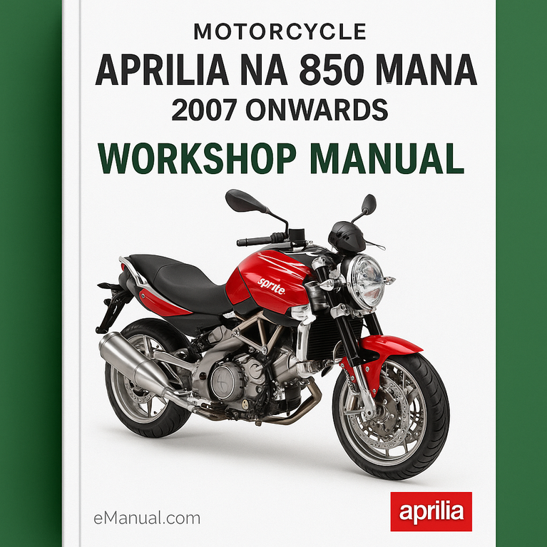 Aprilia NA 850 Mana 2007 Onwards Workshop Manual