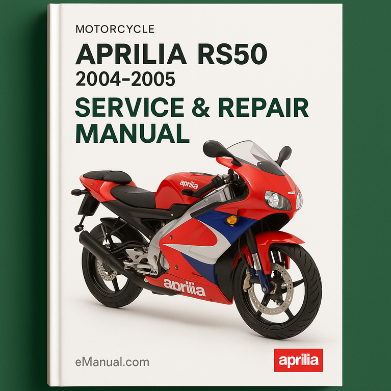 Aprilia Rs50 Motorcycle Service Repair Manual 2004-2005