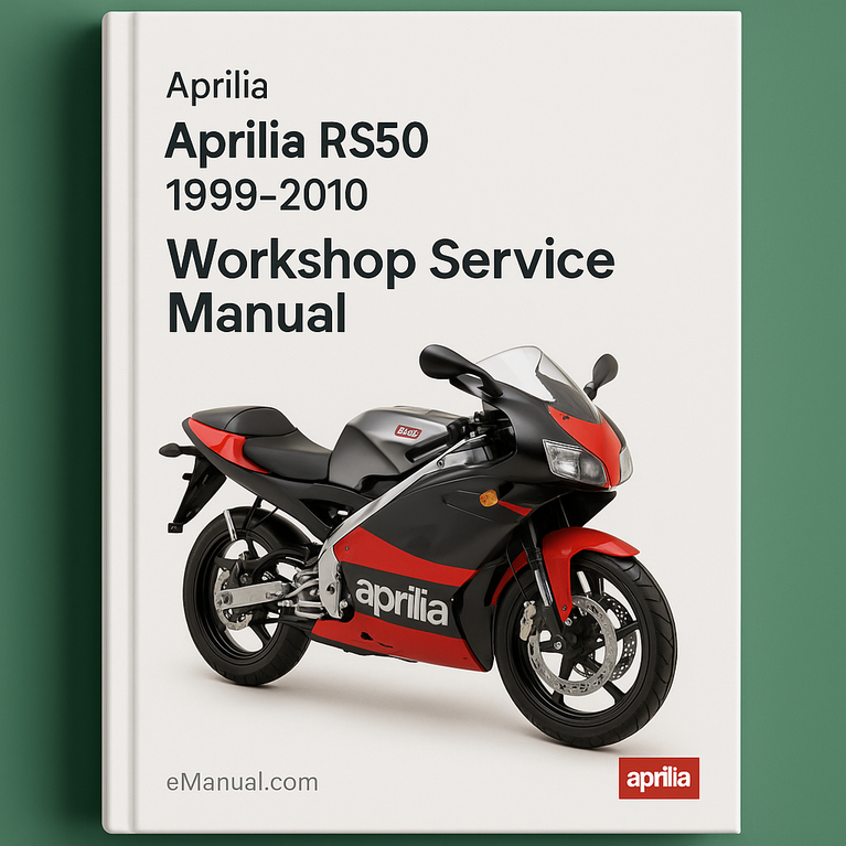 Aprilia RS50 1999-2010 Workshop Service Manual for Repair