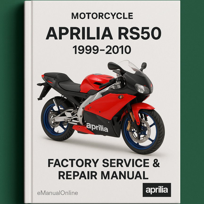 Aprilia RS50 1999-2010 Factory Service Repair Manual