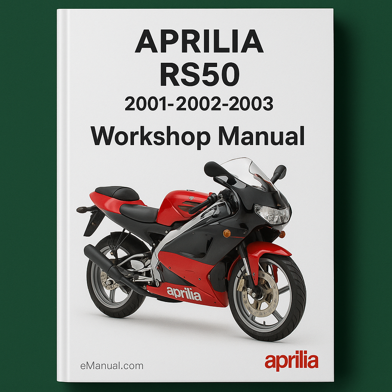 APRILIA RS50 Workshop Manual 2001 2002 2003