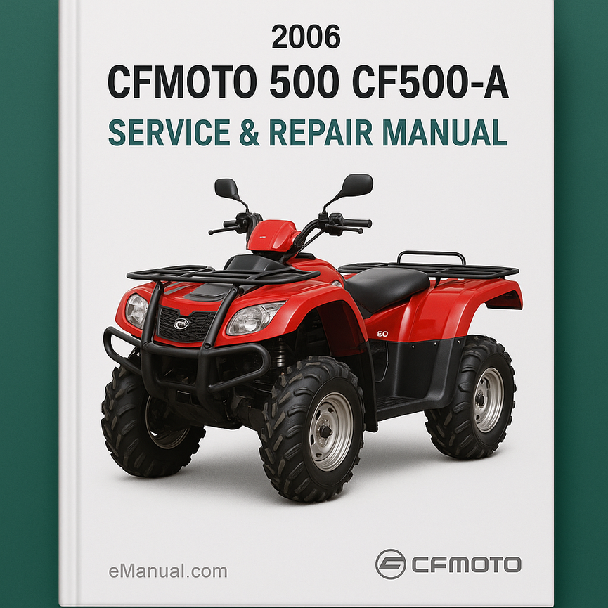 2006 CFMOTO 500 CF500-A Service Repair Manual