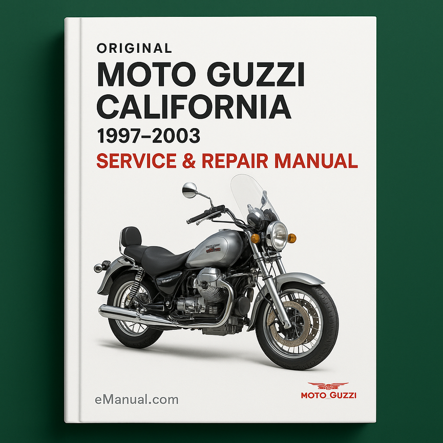 Original Moto Guzzi California 1997-2003 Servicehandbuch als PDF-Download