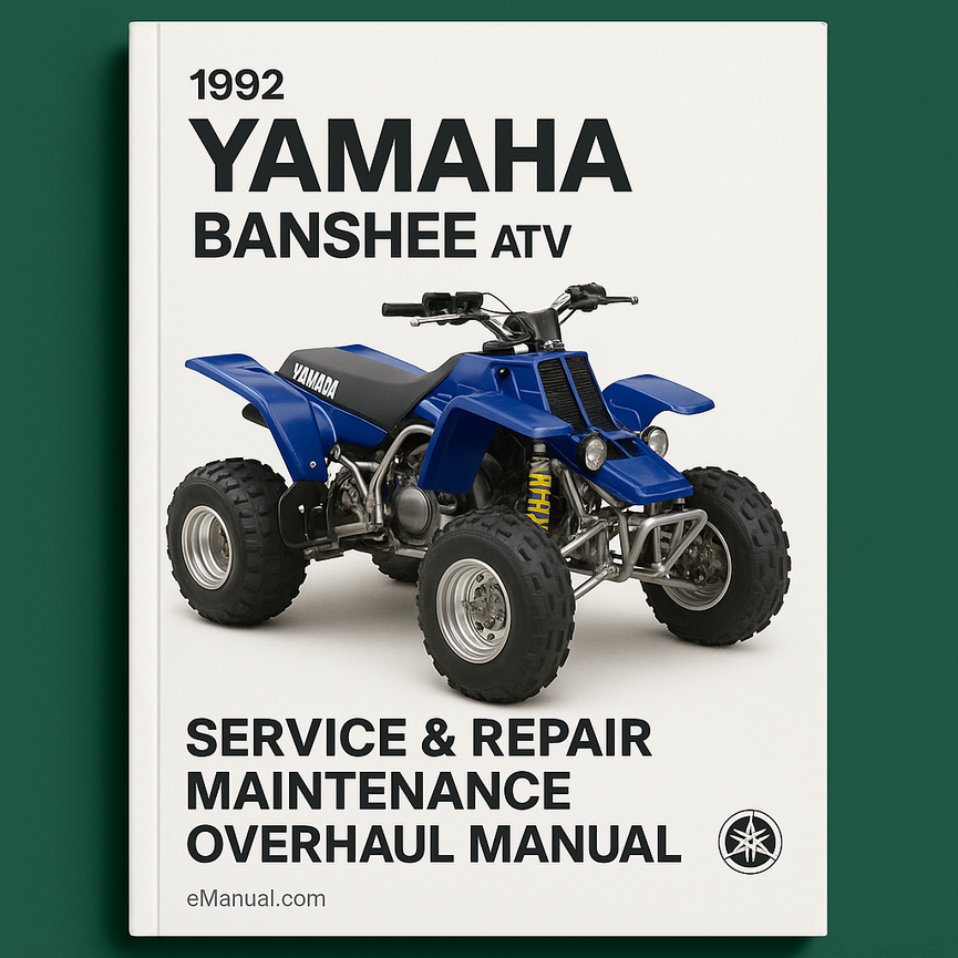 1992 Yamaha BANSHEE ATV Service Repair Maintenance Overhaul Manual