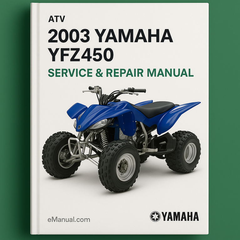 2003 Yamaha Atv yfz450 Service Repair Manual