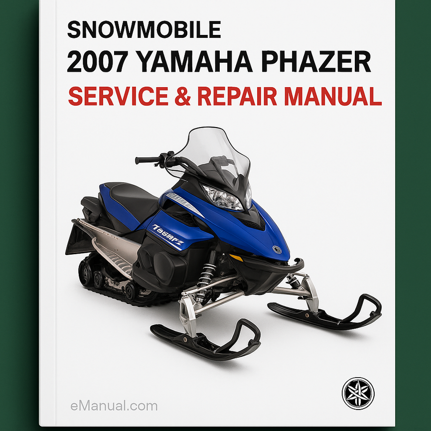 2007 Yamaha Phazer Snowmobile Service Repair Manual