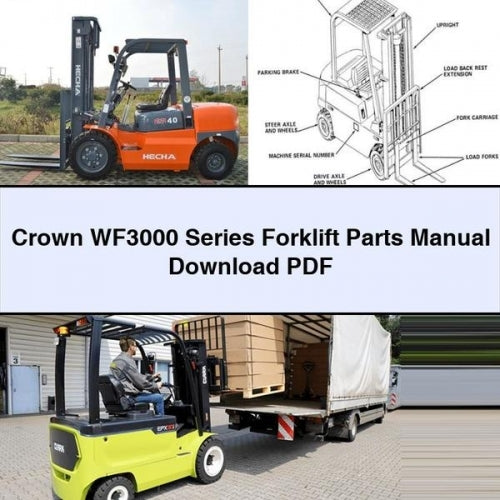 Crown WF3000 Series Forklift Parts Manual Download PDF