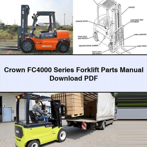 Crown FC4000 Series Forklift Parts Manual Download PDF