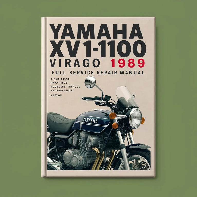 Yamaha XV1100 Virago 1989 Full Service Repair Manual PDF Download