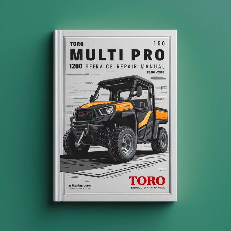 TORO Multi Pro 1200 1250 Service Repair Manual PDF Download