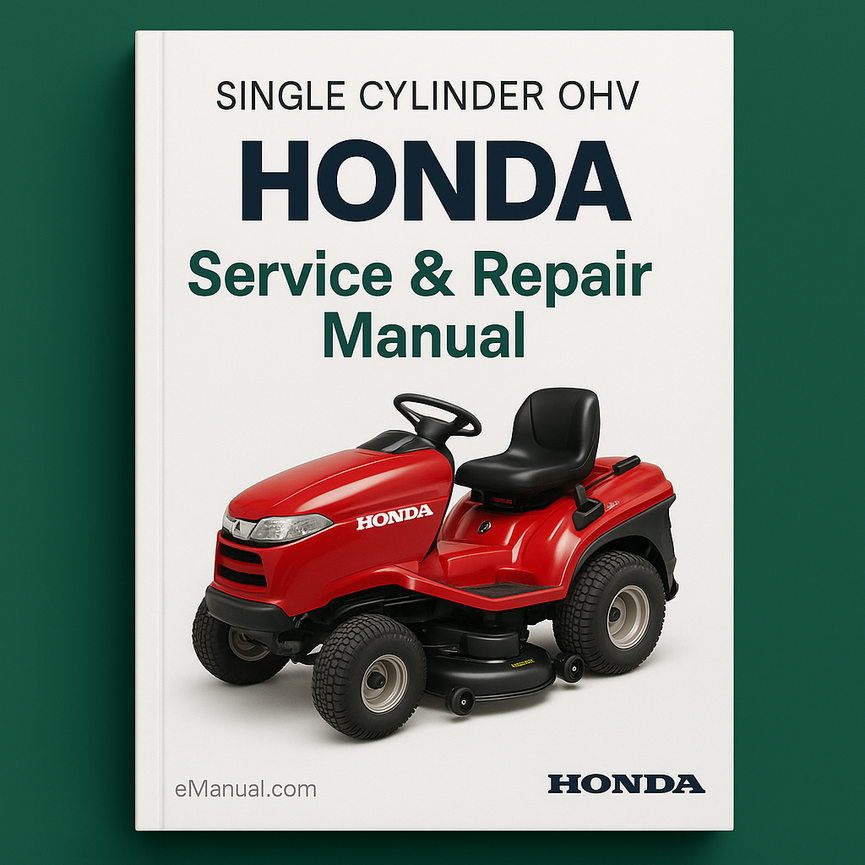 SINGLE CYLINDER OHV Engine Service Repair Manual