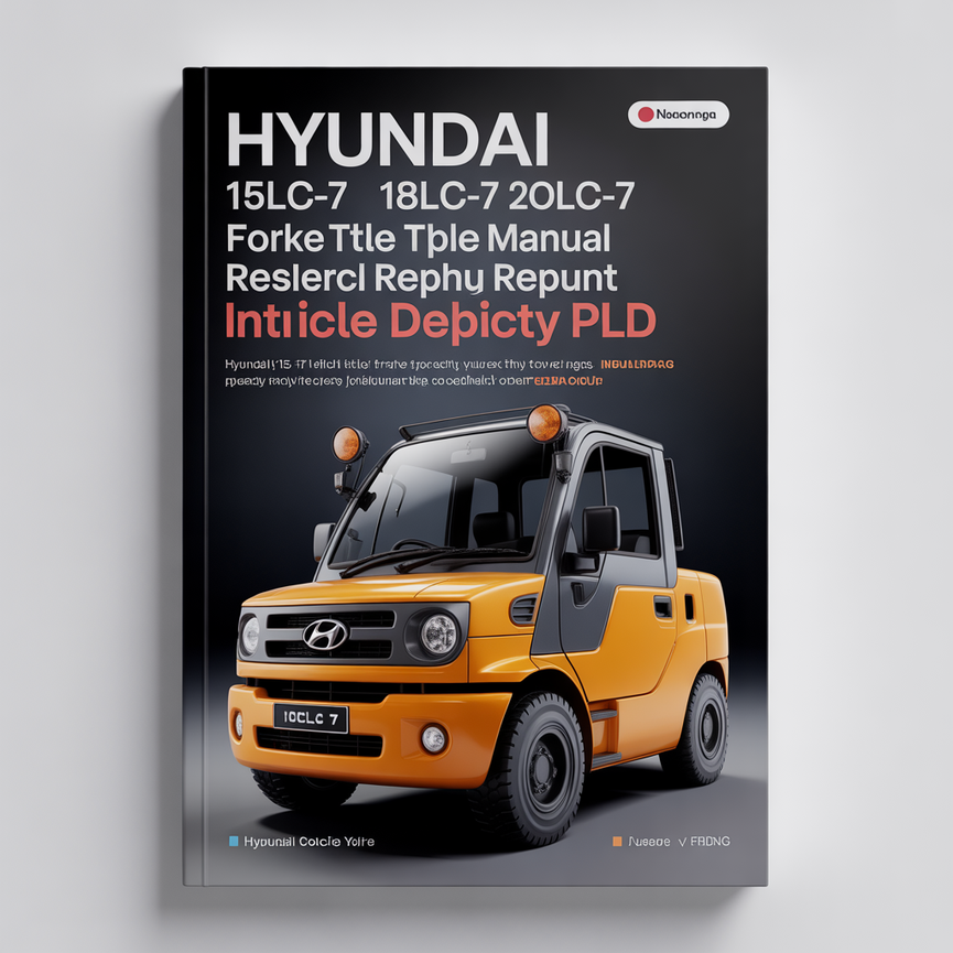 Hyundai 15LC-7 18LC-7 20LCA-7 Forklift Factory Service Repair Manual Instant Download PDF