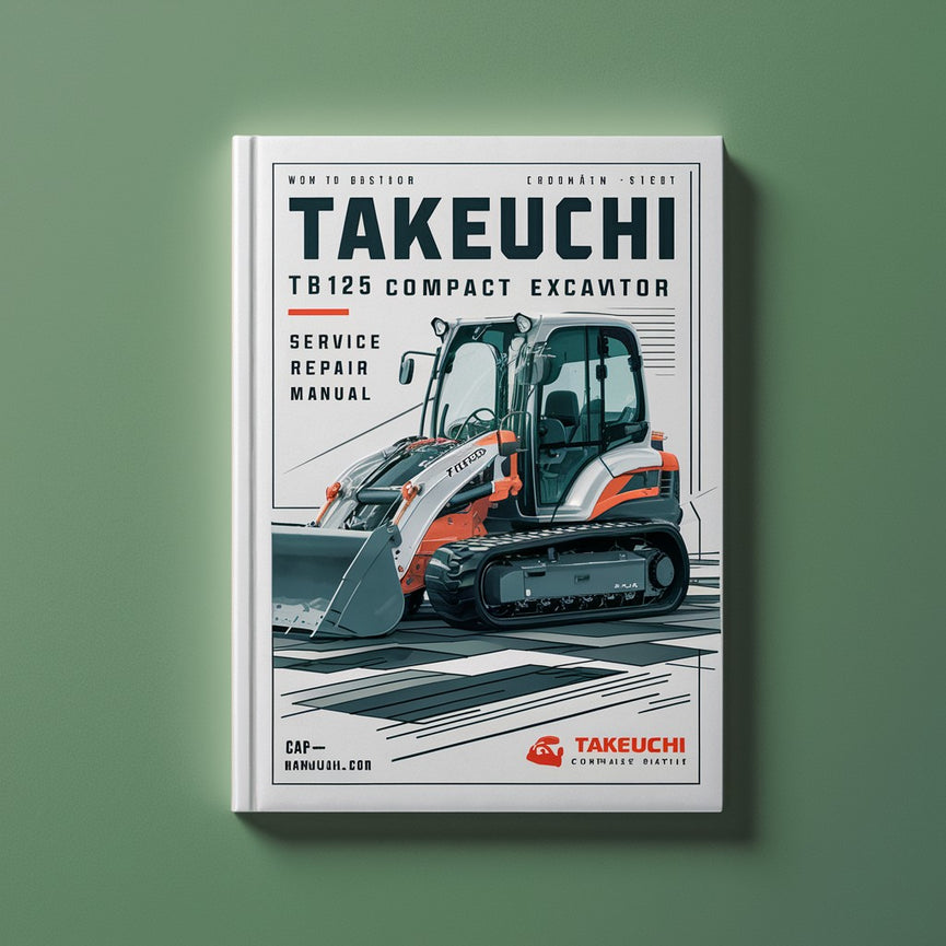 Takeuchi TB125 Compact Excavator Repair Service Manual PDF Download