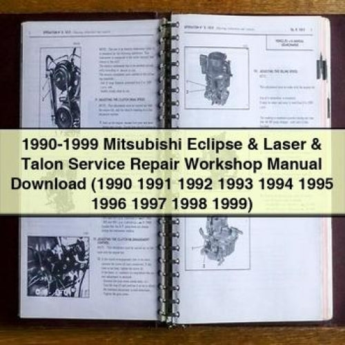 1990-1999 Mitsubishi Eclipse & Laser & Talon Service Repair Workshop Manual Download (1990 1991 1992 1993 1994 1995 1996 1997 1998 1999) PDF