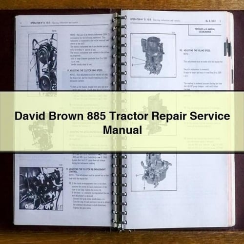 David Brown 885 Tractor Service Repair Manual