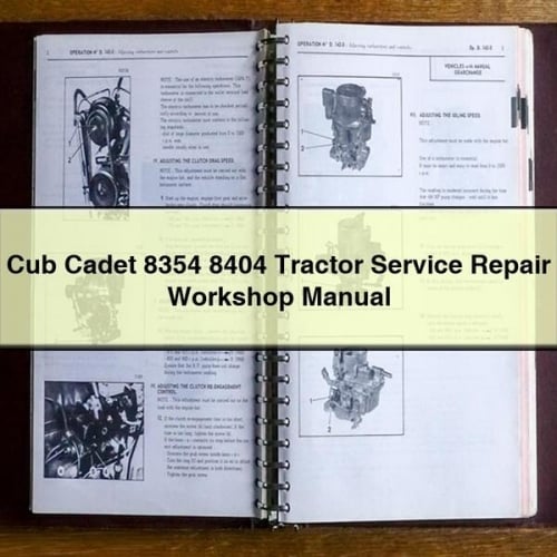 Cub Cadet 8354 8404 Tractor Service Repair Workshop Manual