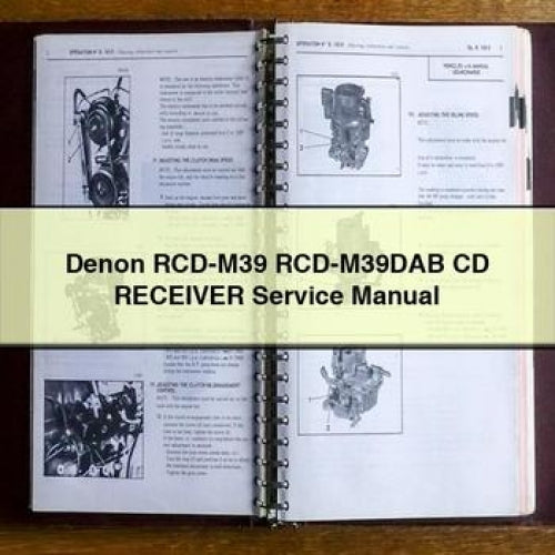 Denon RCD-M39 Rcd-m39dab CD Receiver Service Repair Workshop Manual PDF