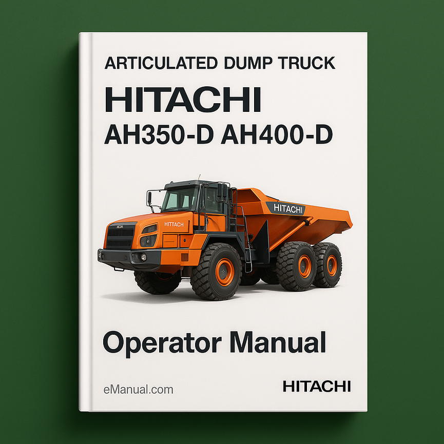 Hitachi AH350-D AH400-D Knickgelenkter Muldenkipper - Bedienungsanleitung (PDF-Download)