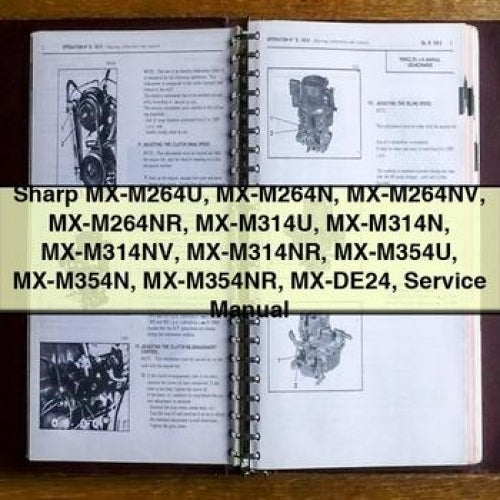 Sharp Mx-m264u, Mx-m264n, Mx-m264nv, Mx-m264nr, Mx-m314u, Mx-m314n, Mx-m314nv, Mx-m314nr, Mx-m354u, Mx-m354n, Service Repair Workshop Manual PDF