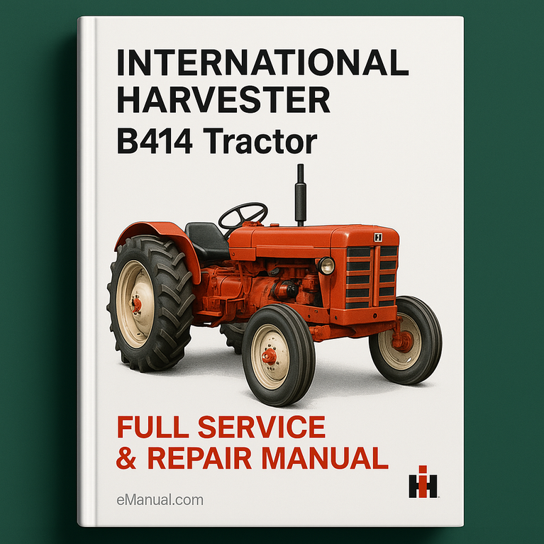International Harvester B414 Tractor Full Service Repair Manual