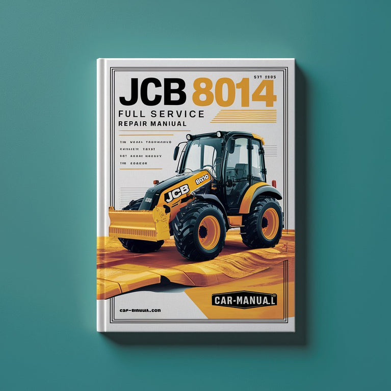 Manual de reparación de servicio completo de miniexcavadora JCB 8014 Descargar PDF