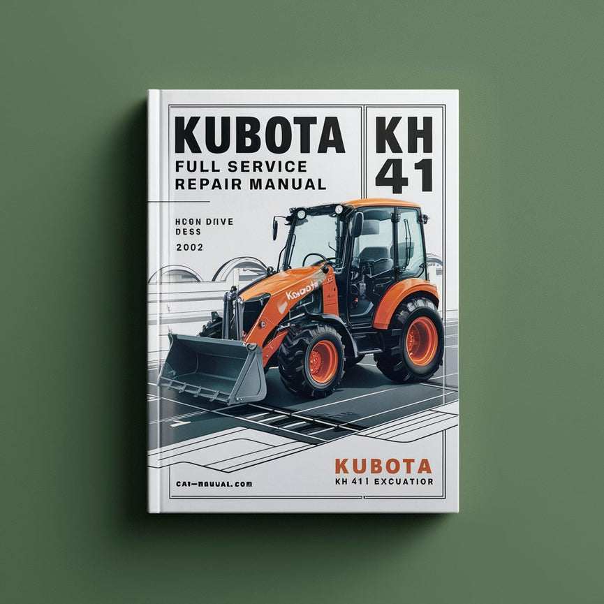 Kubota KH 41 Bagger Komplettes Service-Reparaturhandbuch