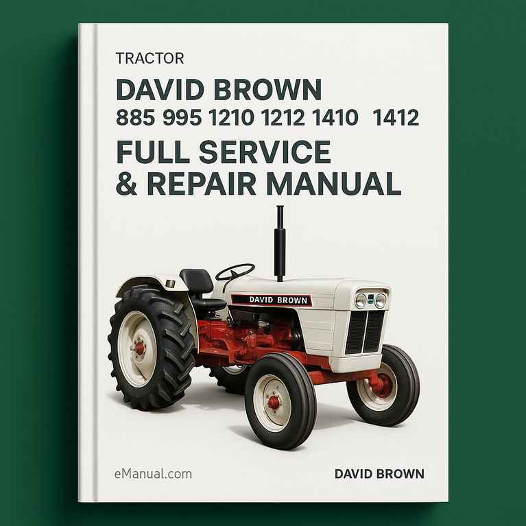David Brown 885 995 1210 1212 1410 1412 Tractor Full Service Repair Manual