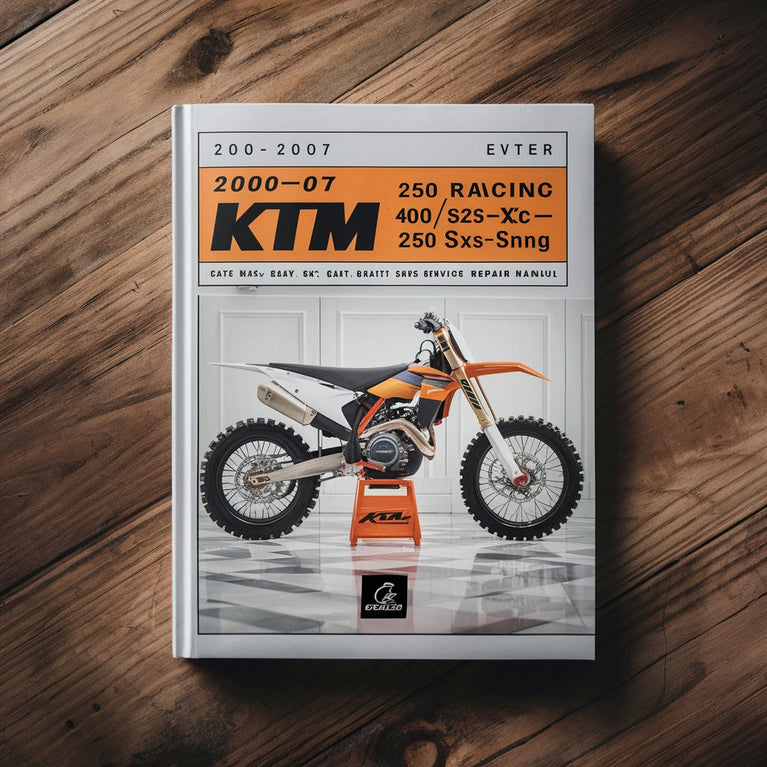 2000-2007 Ktm 250 Exc Racing 400/450 Sx mxc xc xc-w exc smr sxs Racing 520/525 Sx mxc xc xc-w exc smr Racing 540 Sxs 560 Smr 610 Crate Workshop Repair Service Manual PDF Download