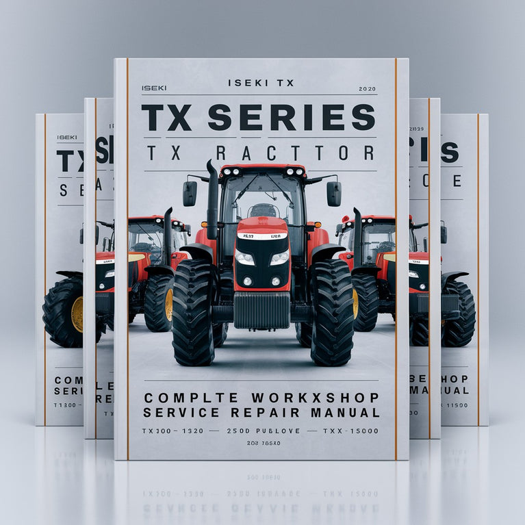 Iseki TX Series TX1000 TX1300 TX1500 Tractor Manual completo de reparación de servicio de taller