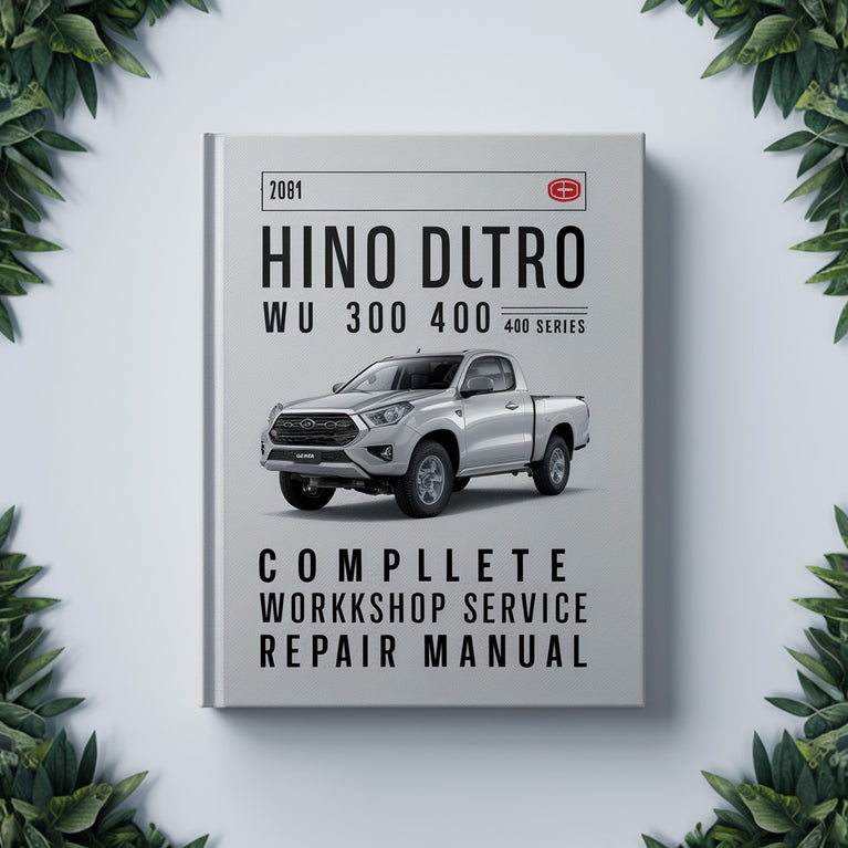 Hino Dutro WU 300 400 XZU 400 Series Complete Workshop Service Repair Manual PDF Download