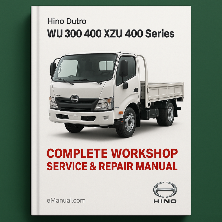 Hino Dutro WU 300 400 XZU 400 Series Complete Workshop Service Repair Manual