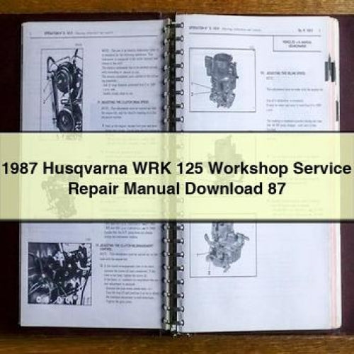 1987 Husqvarna WRK 125 Workshop Service Repair Manual Download 87 PDF