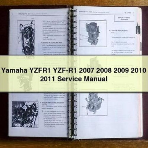 Yamaha YZFR1 YZF-R1 2007 2008 2009 2010 2011 Service Manual PDF Download