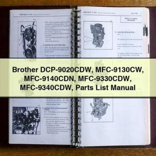 Brother Dcp-9020cdw Mfc-9130cw Mfc-9140cdn Mfc-9330cdw Mfc-9340cdw Parts Catalog PDF