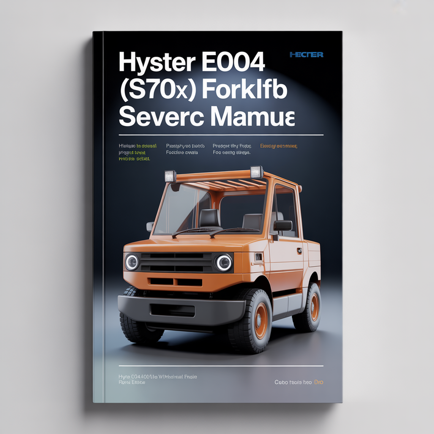 Hyster E004 (S70XM) Forklift Service Manual