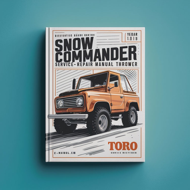 TORO SNOW CommandER Service Manual Thrower PDF Download