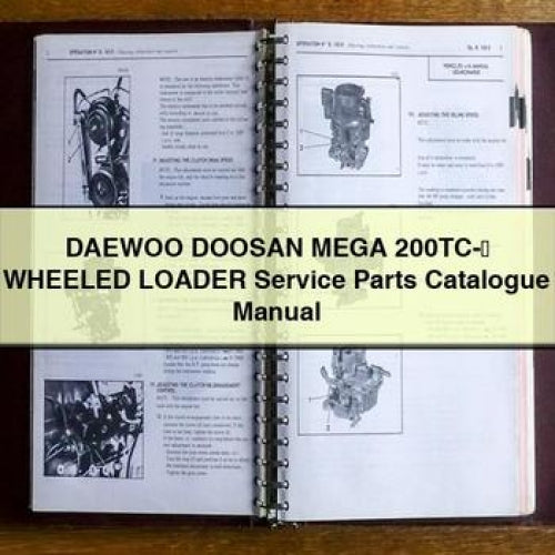 DAEWOO DOOSAN Mega 200TC-&#8546; WHEELED Loader Service Parts Catalogue Manual PDF Download