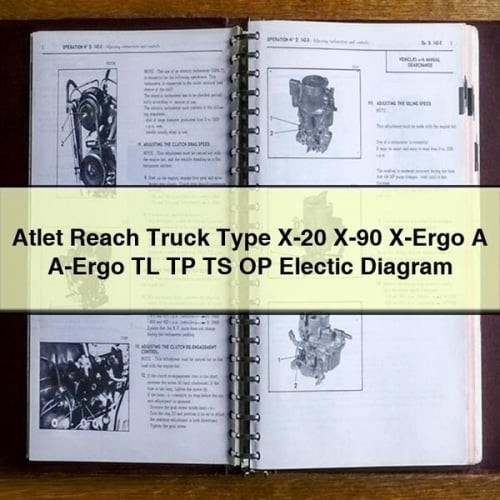 Atlet Reach Truck Type X-20 X-90 X-Ergo A A-Ergo TL TP TS OP Electic Diagram