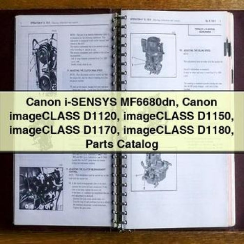 Canon I-sensys MF6680DN Imageclass D1120 D1150 D1170 D1180 Parts Catalog PDF