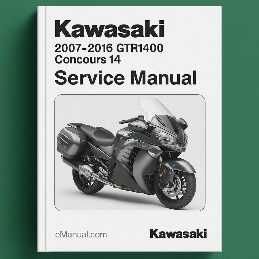 Kawasaki 2007-2016 GTR1400 Concours 14 Service Manual