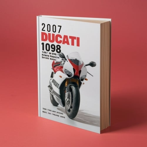2007 Ducati 1098 1098S Workshop Repair & Service Manual (Complete & Informative for DIY Repair) PDF Download