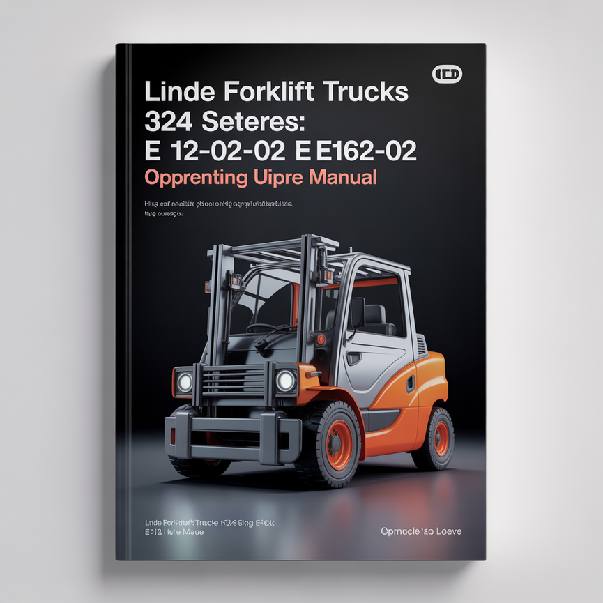 Linde Forklift Trucks 324 series: E12-02 E15-02 E16-02 Operating User Manual PDF Download