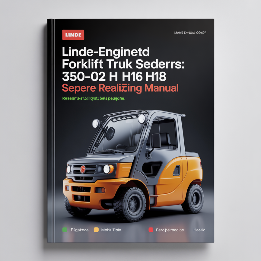 Linde IC-Engined Forklift Truck 350-02 Series: H12 H16 H18 Service Training Manual PDF Download