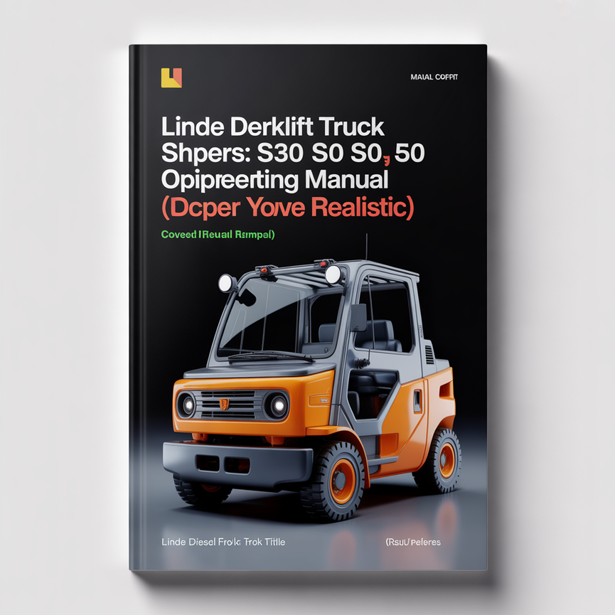 Linde Diesel Forklift Truck 316-03 Series: S30 S40 S50 S60 Operating Manual (User Manual) PDF Download