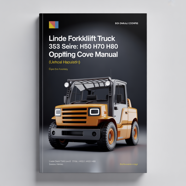 Linde Diese Forklift 353 Series: H50 H60 H70 H80 Operating Manual (User Manual)