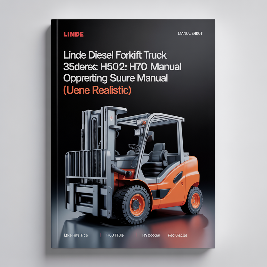 Linde Diesel Forklift 353-02 Series: H50 H60 H70 H80 Operating Manual (User Manual)