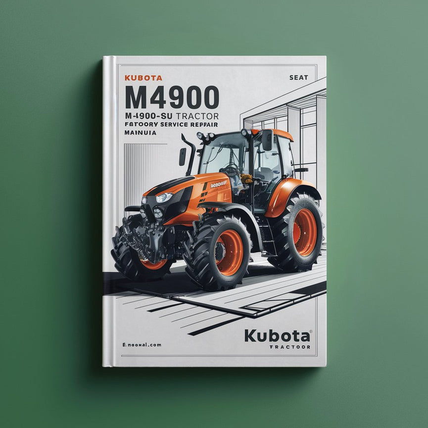 Kubota M4900 M4900SU Tractor Factory Service Repair Manual PDF Download