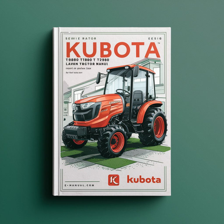 Kubota T1880 T2080 T2380 Lawn Tractor Service Repair Manual